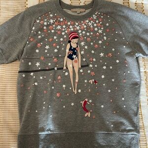 Beaded Swimmer Sweatshirtt